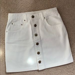 Billabong off-white high-waisted skirt